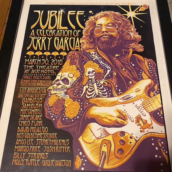 Grateful Dead Jubilee a celebration of Jerry Garcia 2018 LA concert poster. - Picture 2 of 8